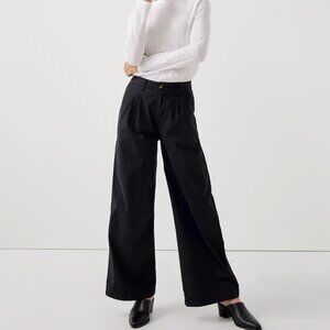 Pact clothing twill wide leg trouser pants xl.